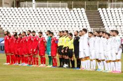 إستئناف مباراة سوريا ضد لبنان