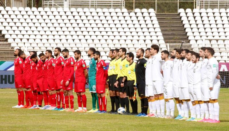 إستئناف مباراة سوريا ضد لبنان