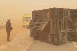 البيض: إنقلاب شاحنة بالطريق الرابط بين بلديتي الرڨاصة والشڨيڨ