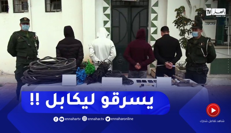 توقيـف 9 أشخاص يحترفون سـرقة الكوابل النحاسية ببومرداس