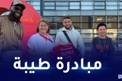 بلقبلة أول المتفاعلين مع مبادرة إنسانية في فرنسا