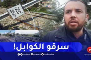 مسؤول بشركة النقل بالسكك الحديدية يكشف سرقة حوالي450 متر من الكوابل المتضررة بسبب التقلبات الجوية