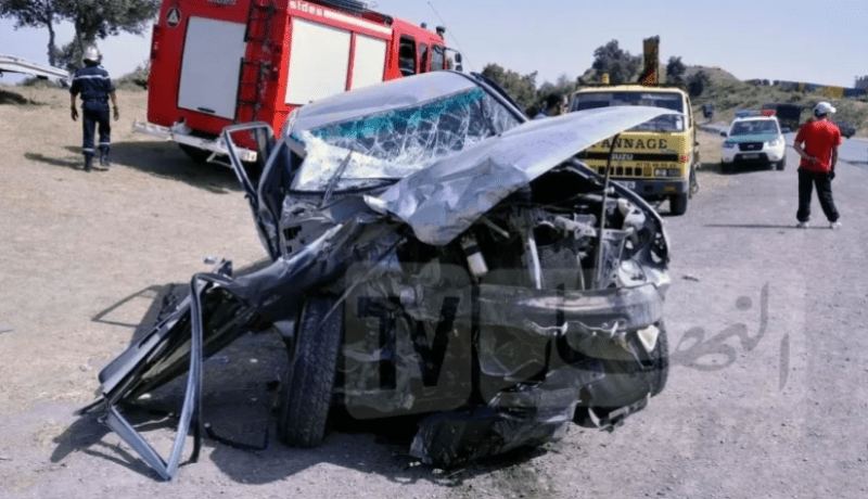 وفاة 3 أشخاص وإصابة آخر في حادث مرور بالأغواط