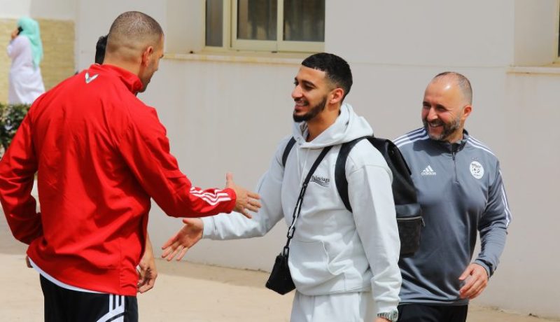 بالصور.. بن رحمة يلتحق بسيدي موسى تحسبا لمواجهة الكاميرون