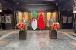 الجزائر والصين تؤكدان على حق الشعب الفلسطيني في إقامة دولته المستلقة