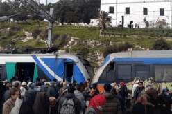 إصابة 95 شخصا في إصطدام قطارين بتونس