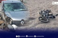 الوادي..وفاة شخص اثر اصطدام بين سيارة ودراجة نارية