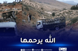 تبسة: وفـاة إمـراة واصابة 5 آخرين في انحراف شاحنة