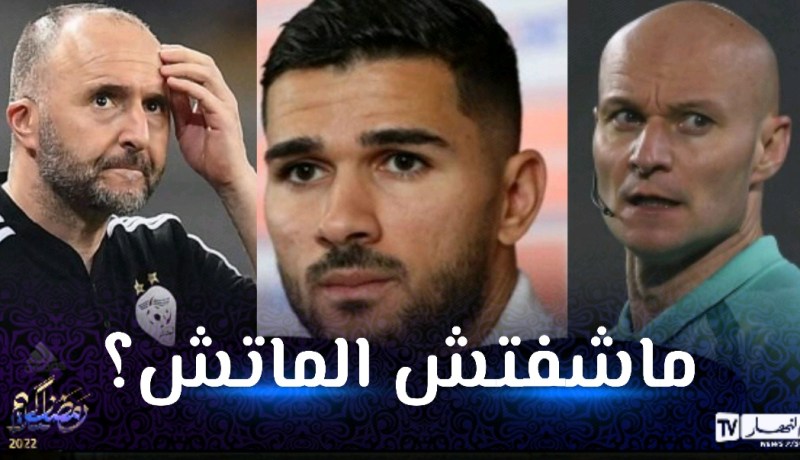 بسبب بلماضي.. لاعب الخضر يتهجم على حكم فرنسي مشهور !