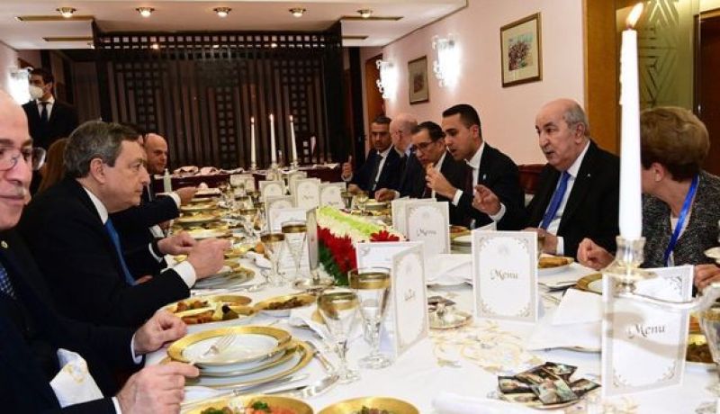 الرئيس تبون يقيم مأدبة عشاء على شرف رئيس مجلس وزراء إيطاليا