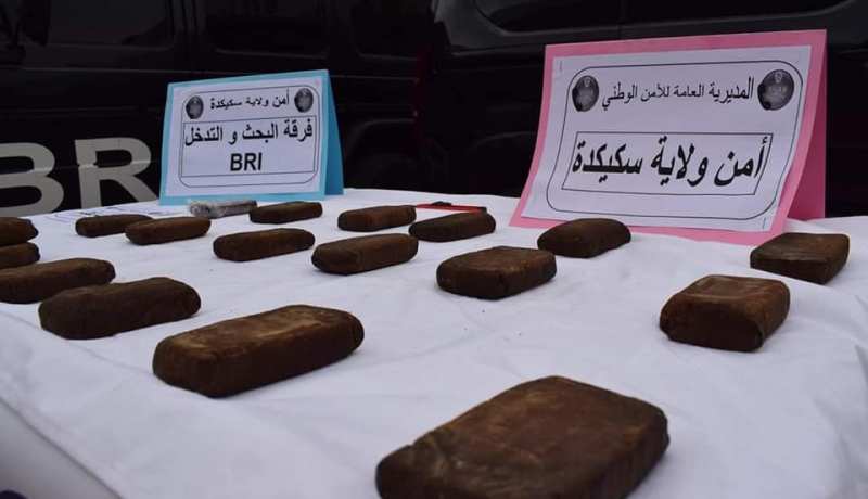 BRI سكيكدة تُطيح بمجرم خطير وتحجز 2 كلغ زطلة