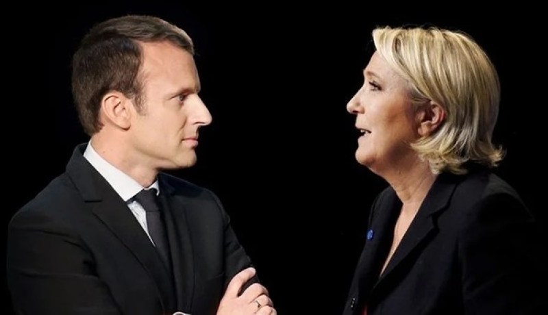 ماكرون ولوبان في الدور الثاني من الإنتخابات الرئاسية الفرنسية