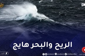 بحر مضطرب إلى هائج على السواحل الغربية ورياح قوية تتعدى 60 كلم/سا