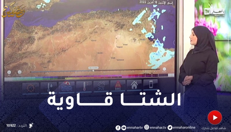 إستمرار تساقط الأمطار الرعدية الغزيرة ..