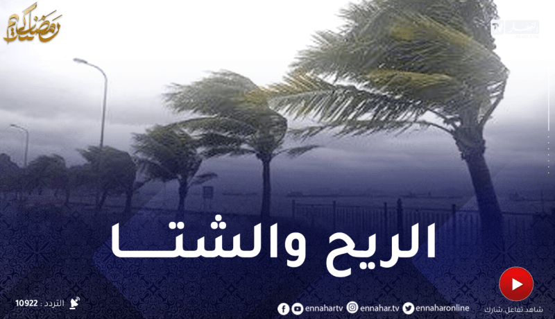 أمطار رعدية غزيرة مرتقبة ورياح قوية ..