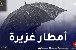 أمطار رعدية معتبرة ورياح قوية ..