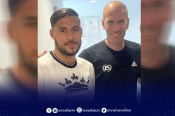 بالصور.. بلايلي يلتقي الأسطورة زيدان