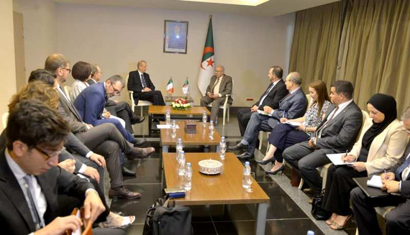 لعمامرة يستقبل وفد برلماني ايطالي ويستعرض العلاقات المميزة بين البلدين