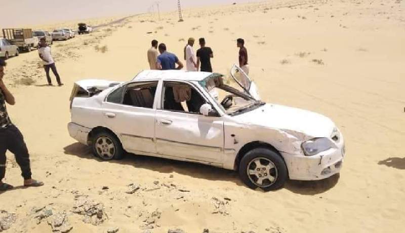 الوادي.. وفاة شخص اثر إنحراف مركبة عبر الطريق دوار الماء النخلة