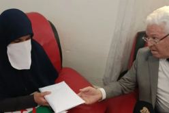 رئيس الجمهورية يمنح مسكن و100 مليون سنتيم لعائلة شهيد الواجب عون الشرطة خديم محمد