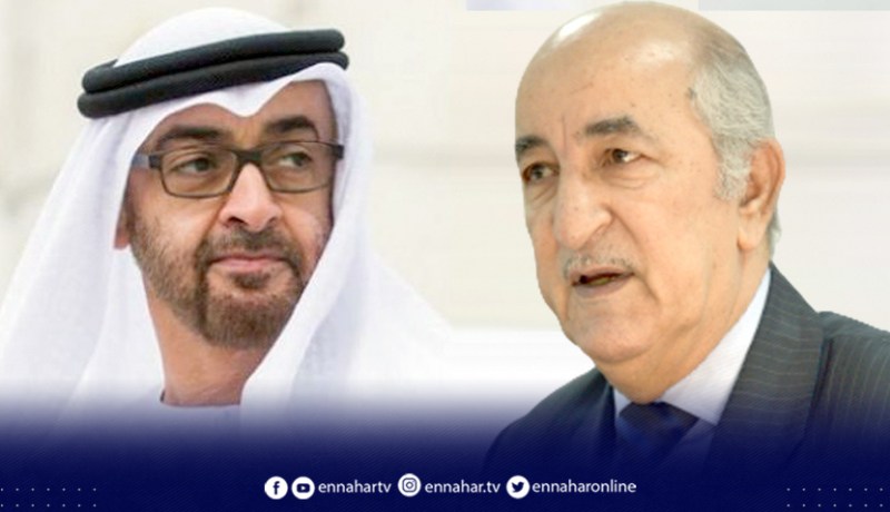 رئيس الجمهورية يهنئ الشيخ محمد بن زايد آل نهيان بمناسبة انتخابه رئيسا لدولة الإمارات