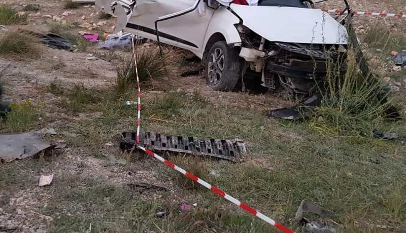 وفاة 5 أشخاص اثر حادث مرور بالطريق الوطني رقم 80 الرابط بين خنشلة وبابار