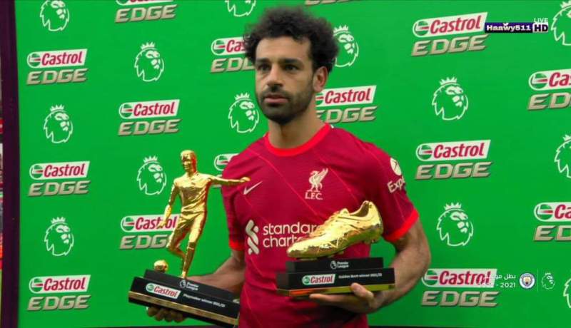 صلاح ينال جائزة أفضل هداف في منافسة البريمرليغ
