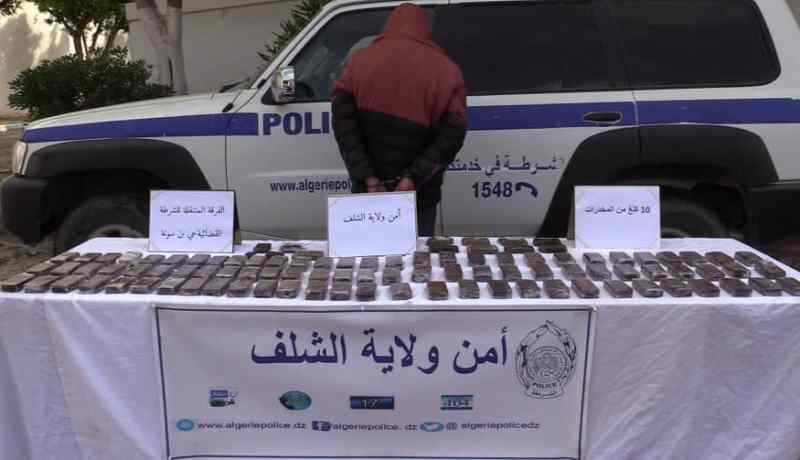 الشلف: توقيف مروّج بحوزته 10 كلغ من الكيف المعالج