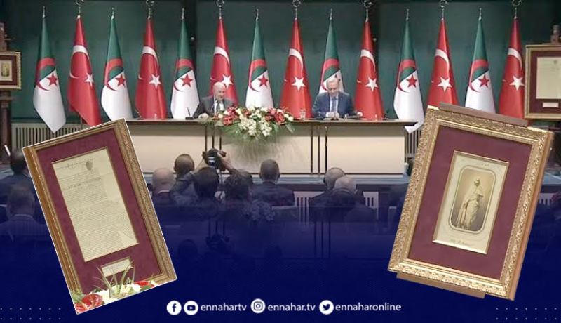اردوغان يهدي الرئيس تبون لوحتين تتعلقان بالأمير عبد القادر تعودان للقرن الـ19