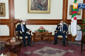 رئيس الجمهورية عبد المجيد تبون يستقبل رئيس حركة مجتمع السلم عبد الرزاق مقري
