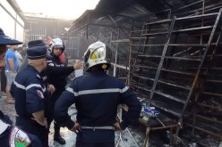 اخماد حريق محل تجاري بالعوانة في جيجل 