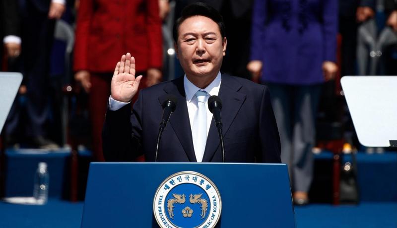 خلال حفل تنصيبه..هذه رسالة الرئيس الكوري الجنوبي الجديد لكوريا الشمالية