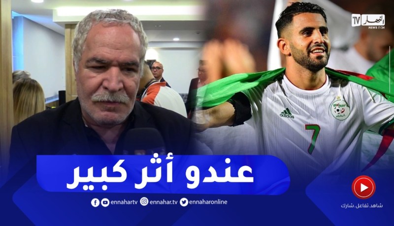 أبو غالب يوجه تحية لرياض محرز على طريقته الخاصة