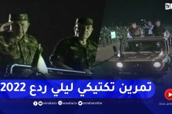 الفريق شنقريحة يشرف على تنفيذ تمرين تكتيكي ليلي ردع 2022 بالناحية العسكرية الخامسة