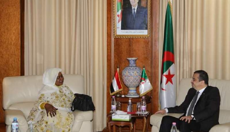 عرقاب يتحادث مع وزيرة الاستثمار والتعاون الدولي لشمال السودان
