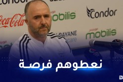 بلماضي: “هذا هو الوقت المناسب لمنح فرصة للاعبين جدد”