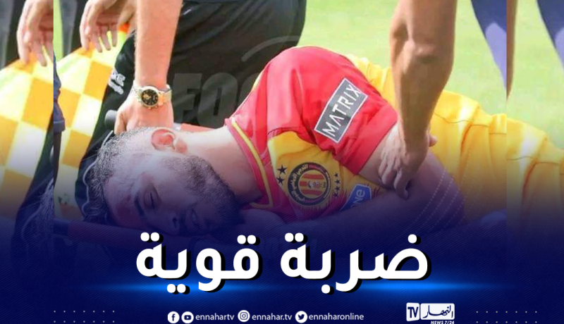 مُدافع الخضر يتعرض لاصابة قوية مع الترجي ويُنقل للمستشفى