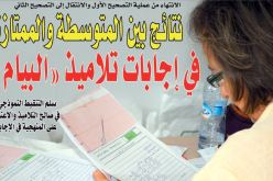 ‫نتائج بين المتوسطة والممتازة في إجابات تلاميذ “البيام”