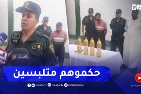 شاهد تفاصيل توقيف شخصين متلبسين بحرق غابات النخيل في عين البيضاء بورقلة