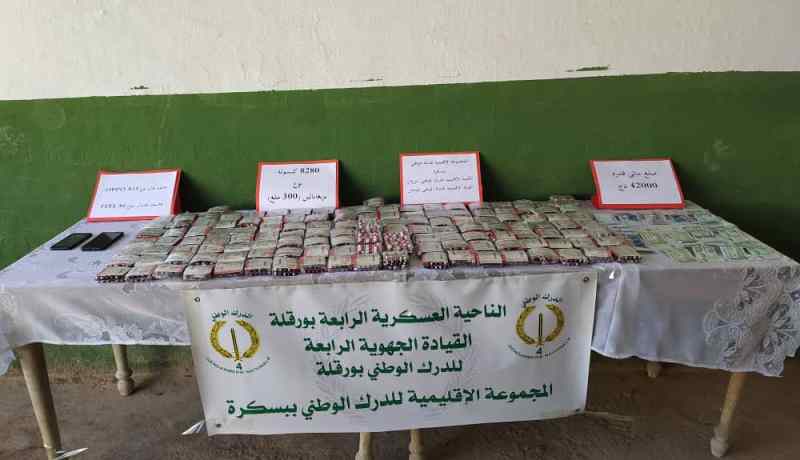 درك بسكرة يحجز 8200 قرص مهلوس ويوقف مهربين بالطريق الوطني رقم 3