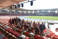  بالصور.. الإنتهاء من جميع التحضيرات للإفتتاح الرسمي للألعاب المتوسطية