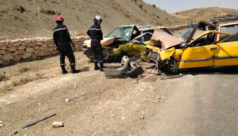 غليزان..5 جرحى في حادث مرور بالطريق الولائي رقم 14 ببلدية سوق الحد