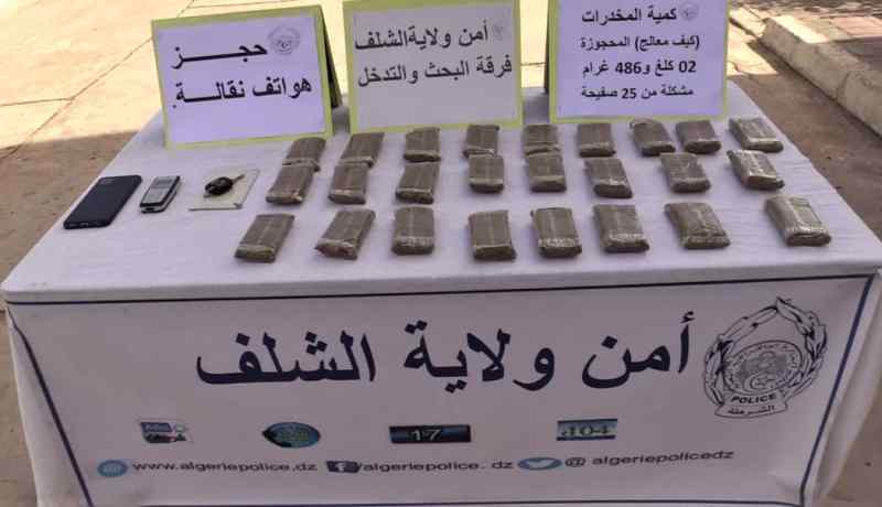 الشلف: تفكيك شبكة مختصة في تهريب وإستيراد المخدرات