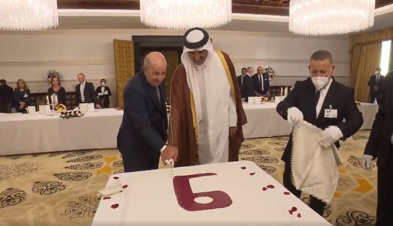 بالفيديو.. هكذا احتفى رئيس الجمهورية بالذكرى التاسعة لاعتلاء أمير قطر سدة الحكم