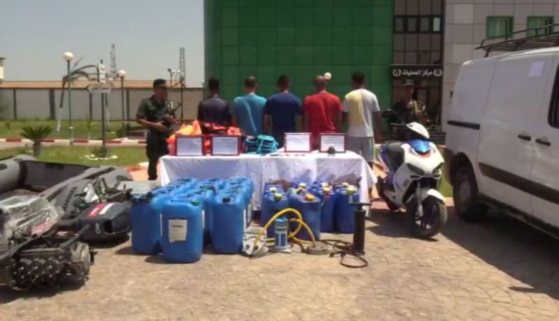 مستغانم: توقيف 6 أشخاص مشتبه فيهم تنظيم رحلات الحرڨة