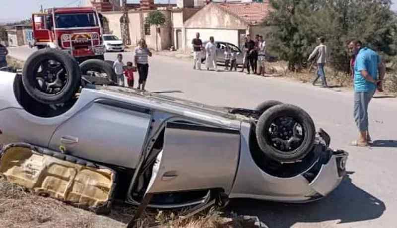 الشلف: إصابة إمرأتين وطفلة في حادث إنقلاب سيارة بتاجنة