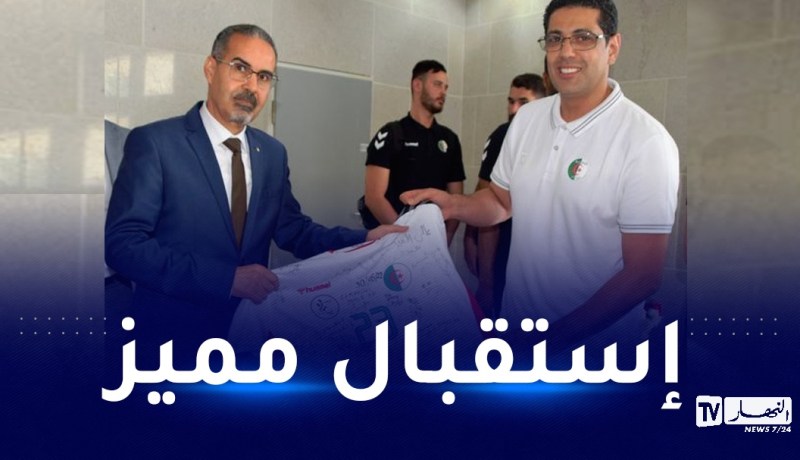 بالصور..سبقاق يستقبل وفد المنتخب الوطني لكرة اليد