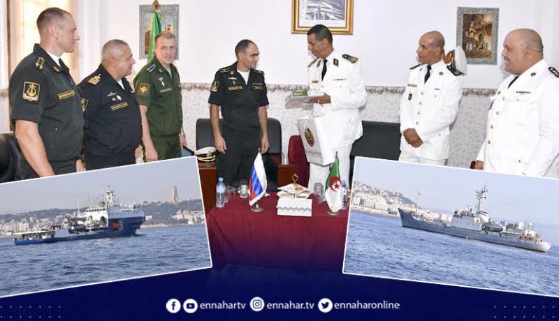 مفرزة سفن روسية من أسطول البحر الأسود ترسو بميناء الجزائر