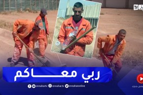 الشلف: عمال النظافة يقاومون درجات الحرارة .. وأصحاب المركبات ينعشونهم بالمياه