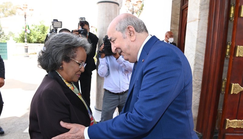 بالصور.. رئيس الجمهورية يخص نظيرته الإثيوبية باستقبال خاص